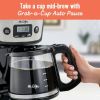 12-Cup Programmable Coffee Maker with Strong Brew Selector, Stainless Steel